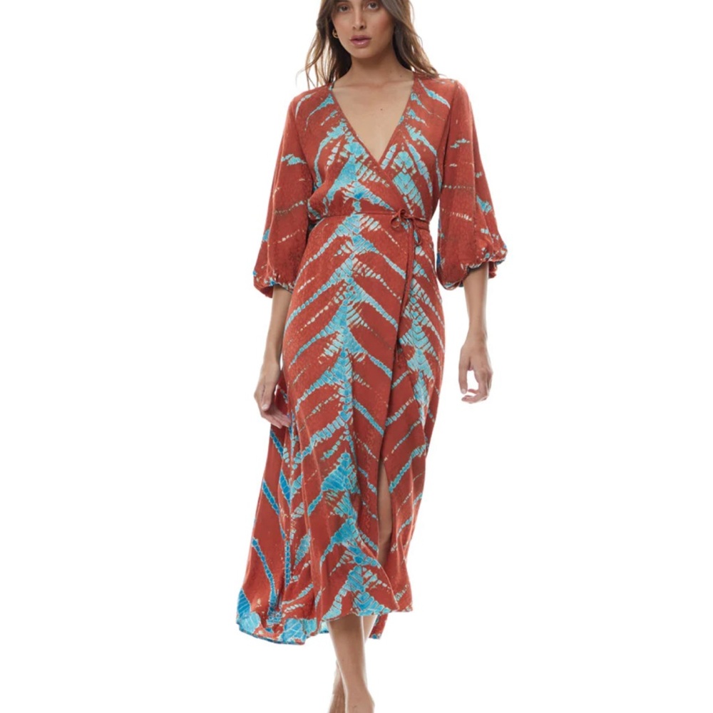 Young Fabulous & Broke Belle Midi Wrap Dress